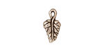 TierraCast Antique Silver (plated) Ivy Leaf Charm 8x16mm