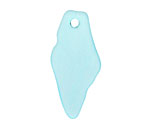 Turquoise Bay Recycled Glass Shard Drop 17x37mm
