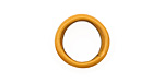 C-Koop Enameled Metal Dark Mustard Large Ring 16-17mm