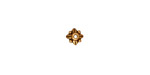 TierraCast Antique Gold (plated) Leaf Bead Cap 5mm