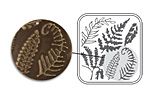 Vintaj DecoEmboss Die Fern Fronds 2 3/8"x 2 5/8"