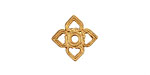 Brass Openwork Diamond Connector 11mm