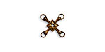 Vintaj Natural Brass Promise Connector 12mm