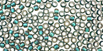 TOHO Crystal (with Metallic Teal Lining) Round 8/0 Seed Bead