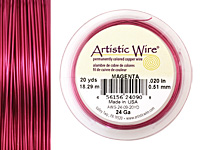 Artistic Wire Magenta 24 gauge, 10 yards