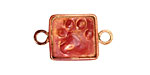 Patricia Healey Copper Paw Print Horizontal Link 28x17mm