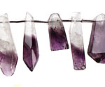 Dogtooth Amethyst Faceted Nugget Drop 5-10x17-30mm