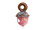Grace Lampwork Pink Passion Acorn 17x28mm