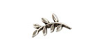 Nunn Design Antique Silver (plated) Fern Toggle Bar 19x9mm