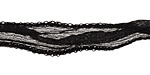 Jet Fairy Silk Ribbon 1/2"