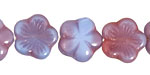 Czech Glass Wisteria 5 Petal Daisy 14mm