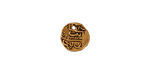 TierraCast Antique Gold (plated) Maldive Larin Charm 9mm