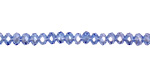 Light Sapphire AB Crystal Faceted Rondelle 4mm