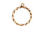 Nunn Design Antique Gold (plated) Rope Connector 23x27mm