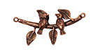 Ezel Findings Antique Copper Birds on the Branch Link 35x18mm