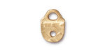 TierraCast Gold (plated) Rock & Roll Strap Tip 16x12mm