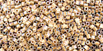 TOHO Rainbow Crystal (with Gold Lining Cube 1.5mm Seed Bead