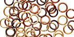 Treasure Chest Mix Enameled Copper Round Jump Ring 7mm, 18 gauge