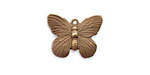 Vintaj Natural Brass Butterfly Charm 19x15mm
