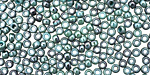 TOHO Marbled Opaque Turquoise/Blue Round 8/0 Seed Bead