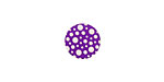Lillypilly Purple Scattered Dots Anodized Aluminum Disc 11mm, 24 gauge
