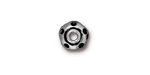 TierraCast Antique Silver (plated) Large Hole Divot Rondelle 6x10mm