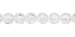 Czech Glass Crackle Crystal Round 8mm