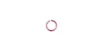 Pink Anodized Aluminum Jump Ring (Saw Cut) 6mm, 20 gauge (4.1mm inside diameter)