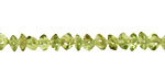 Peridot Irregular Rondelle 3-4mm