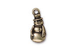 TierraCast Antique Brass (plated) Frosty Charm 10x22mm