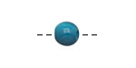 Tagua Nut Turquoise Round 9mm