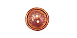 Patricia Healey Copper 2 Hole Grooved Round Button 16mm