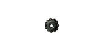 TierraCast Gunmetal 7mm Beaded Bead Aligner 4mm Peg 4x7mm