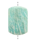 Brazil Amazonite Thin Pillow Pendant 37-46x26-30mm