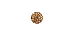 Light Colorado Topaz Pave (w/ Preciosa Crystals) Round 8mm
