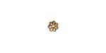 TierraCast Antique Gold (plated) Petal Bead Cap 5mm