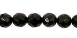 Black Onyx Faceted Round 10mm