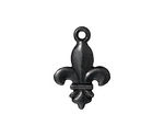 TierraCast Gunmetal Fleur Pendant 16x24mm
