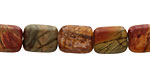 Red Creek Jasper Thin Pillow 10x8mm