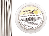 Artistic Wire Egg White 18 gauge, 10 yards