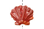 Patricia Healey Copper Double Sided Seashell Bead 24x27mm