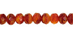 Czech Glass Fall Harvest Fire Polished Rondelle 6x9mm