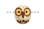 Kylie Parry Ceramic Tiny Hoot 18x22mm
