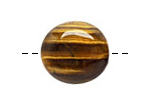 Tiger Eye Puff Oval 23-25x22-23mm