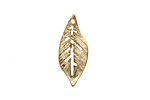 Ezel Findings Gold (plated) Palm Leaf 10x24mm