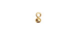 WireLace Gold (plated) Bell End Cap 4mm