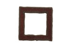 The Lipstick Ranch Rusted Iron Small Square Connector 24mm