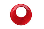 Tagua Nut Red Gypsy Hoop 25mm