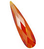 Poppy Faceted Flat Teardrop 9x36mm