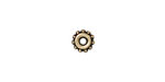 TierraCast Antique Brass (plated) 7mm Beaded Bead Aligner 4mm Peg 4x7mm